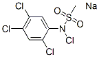 CAS 登录号：41452-35-1， 氯-N-(2,4,5-三氯苯基)甲烷磺酰胺钠