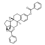 CAS 登录号：4147-13-1， (17beta)-雌甾-1,3,5(10)-三烯-3,17-二基二苯甲酸酯