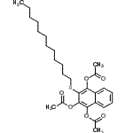 CAS 登录号：41565-78-0， 3-(十二烷基硫基)-1,2,4-萘三基三乙酸酯