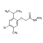 CAS 登录号：415943-40-7， 2-(4-溴-2-异丙基-5-甲基苯氧基)乙酰肼