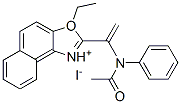 CAS 登录号：41672-54-2， 2-[(乙酰基苯胺基)乙烯基]-3-乙基萘并[1,2-d]恶唑鎓碘化物
