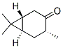 CAS 登录号：4176-01-6， [1R-(1alpha,4beta,6beta)]-4,7,7-三甲基双环[4.1.0]庚烷-3-酮