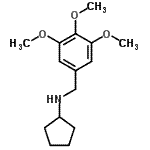 CAS 登录号：418778-32-2， N-(3,4,5-三甲氧基苄基)环戊烷胺