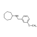 CAS 登录号：418790-18-8， N-(3-甲氧基苄基)环庚胺