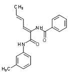 CAS#: 418796-26-6， N-{(2Z,4E)-1-[(3-Methylphenyl)Amino]-1-Oxo-2,4-Hexadien-2-Yl}Benzamide