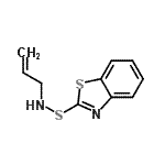 CAS 登录号：41978-14-7， N-(1,3-苯并噻唑-2-基硫基)-2-丙烯-1-胺
