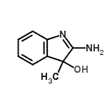 CAS 登录号：42095-81-8， 2-氨基-3-甲基-3H-吲哚-3-醇
