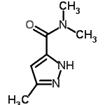 CAS 登录号：42238-78-8， N,N,3-三甲基-1H-吡唑-5-甲酰胺