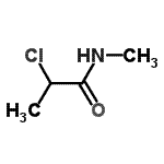 结构式 CAS# 42275-47-8, 2-氯-N-甲基丙酰胺
