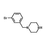 结构式 CAS# 423154-81-8, 1-(3-溴苄基)哌嗪