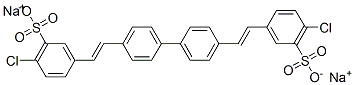 CAS 登录号：42380-62-1， 3,3'-([1,1'-联苯]-4,4'-二基二乙烯亚基)二[6-氯苯磺酸]二钠