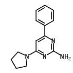 CAS#: 424810-78-6， 4-Phenyl-6-(1-Pyrrolidinyl)-2-Pyrimidinamine