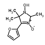 CAS 登录号：424812-68-0， 4-(2-呋喃基)-2,5,5-三甲基-2,5-二氢-1H-咪唑-1-醇3-氧化物