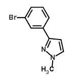 CAS#: 425379-68-6， 3-(3-Bromophenyl)-1-Methyl-1H-Pyrazole