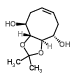 CAS 登录号：425409-14-9， (3aR,4S,6Z,9S,9aR)-2,2-二甲基-3A,4,5,8,9,9A-六氢环辛并[d][1,3]二氧杂环戊烯-4,9-二醇