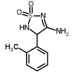 CAS 登录号：425632-73-1， 4-(2-甲基苯基)-4,5-二氢-1,2,5-噻二唑-3-胺1,1-二氧化物