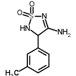 CAS 登录号：425646-68-0， 4-(3-甲基苯基)-4,5-二氢-1,2,5-噻二唑-3-胺1,1-二氧化物