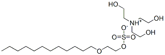 CAS 登录号：42608-87-7， 2-(十二烷氧基)乙基硫酸酯三(2-羟基乙基)铵盐