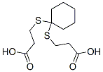 结构式 CAS# 4265-55-8, 3-[1-(2-羧基乙基巯基)环己基]巯基丙酸