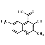 CAS 登录号：42757-89-1， 3-羟基-2,6-二甲基-4-喹啉羧酸
