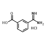 结构式 CAS# 42823-63-2, 3-甲脒基苯甲酸盐酸盐(1:1)