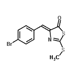 CAS 登录号:430464-36-1, (4Z)-4-(4-溴苄亚基)-2-(甲硫基)-1,3-噻唑-5(4H)-酮
