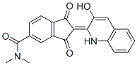 CAS 登录号：43099-94-1， 2-(3-羟基-2(1H)-喹啉亚基)-N,N-二甲基-1,3-二氧代茚满-5-甲酰胺