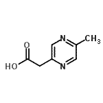CAS 登录号：431071-67-9， (5-甲基-2-吡嗪基)乙酸