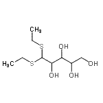 CAS 登录号：43179-48-2， 5,5-二(乙硫基)-1,2,3,4-戊烷四醇
