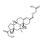 CAS 登录号：43188-86-9， ({(Z)-[(3Z,11beta)-11,17,21-三羟基-20-氧代孕甾-4-烯-3-亚基]氨基}氧基)乙酸