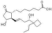 CAS 登录号：433219-55-7， (11alpha,13E,16S)-11,16-二羟基-9-氧代-17-丙基-17,20-环前列腺-13-烯-1-酸