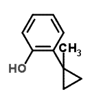 CAS 登录号：433684-77-6， 2-(1-甲基环丙基)苯酚