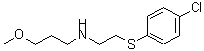 CAS 登录号：433950-30-2， N-{2-[(4-氯苯基)硫基]乙基}-3-甲氧基-1-丙胺