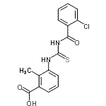 CAS#: 434304-94-6， 3-{[(2-Chlorobenzoyl)Carbamothioyl]Amino}-2-Methylbenzoic Acid
