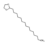 CAS 登录号：4360-57-0， 2-十五烷基-1,3-二氧戊环