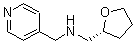 结构式 CAS# 436086-99-6, N-[(四氢-2-呋喃基)甲基]-4-吡啶甲胺