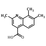 CAS 登录号：436096-46-7， 2,7,8-三甲基-4-喹啉羧酸