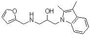 structure of CAS# 436099-61-5, 1-(2,3-Dimethyl-1H-Indol-1-Yl)-3-[(2-Furylmethyl)Amino]-2-Propanol;1-(2,3-di<wbr>methyl-1H<wbr>-indol-1-<wbr>yl)-3-[(f<wbr>uran-2-yl<wbr>methyl)am<wbr>ino]propa<wbr>n-2-ol;1-(2,3-Dimethyl-indol-1-yl)-3-[(furan-2-ylmethyl)-;1-(2,3-dimethylindolyl)-3-[(2-furylmethyl)amino]propan-2-ol