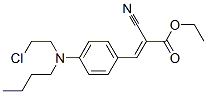 CAS 登录号：4361-84-6， 3-[4-[丁基(2-氯乙基)氨基]苯基]-2-氰基丙烯酸乙酯