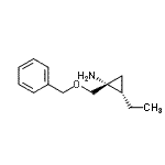 CAS 登录号：437985-55-2， (1R,2S)-1-[(苄氧基)甲基]-2-乙基环丙胺