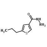 结构式 CAS# 438215-42-0, 5-丙基-3-噻吩甲酰肼