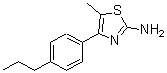 结构式 CAS# 438223-45-1, 5-甲基-4-(4-丙基苯基)-1,3-噻唑-2-胺