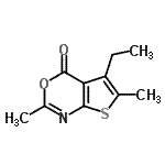 CAS 登录号：438227-94-2， 5-乙基-2,6-二甲基-4H-噻吩并[2,3-d][1,3]恶嗪-4-酮