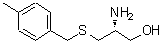结构式 CAS# 438237-83-3, (2R)-2-氨基-3-(对甲苯基甲硫基)丙-1-醇
