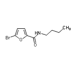 结构式 CAS# 438617-12-0, 5-溴-N-丁基-2-糠酰胺