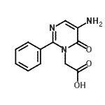 CAS 登录号：439910-96-0， (5-氨基-6-氧代-2-苯基-1(6H)-嘧啶基)乙酸
