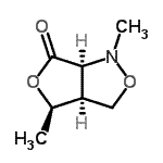 CAS 登录号：440356-63-8， (3aS,4R,6aS)-1,4-二甲基四氢-3H,6H-呋喃并[3,4-c][1,2]恶唑-6-酮