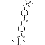 CAS#: 440634-25-3， 2-Methyl-2-Propanyl 4-(2-{4-[(Methylsulfonyl)Oxy]-1-Piperidinyl}-2-Oxoethyl)-1-Piperidinecarboxylate