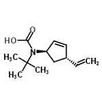 CAS 登录号：441798-99-8， (2-甲基-2-丙基)[(1R,4S)-4-乙烯基-2-环戊烯-1-基]氨基甲酸