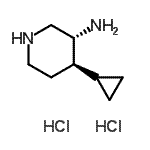 CAS#: 444188-94-7， (3R,4R)-4-Cyclopropyl-3-Piperidinamine Dihydrochloride